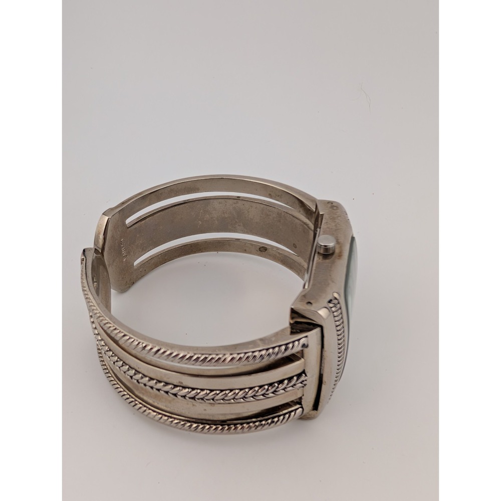 Premier Designs Watch Women 31mm Case Silver Bangle Hinge‎ Band- New Battery - Picture 6 of 8